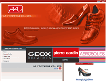 Tablet Screenshot of aafootwear.com